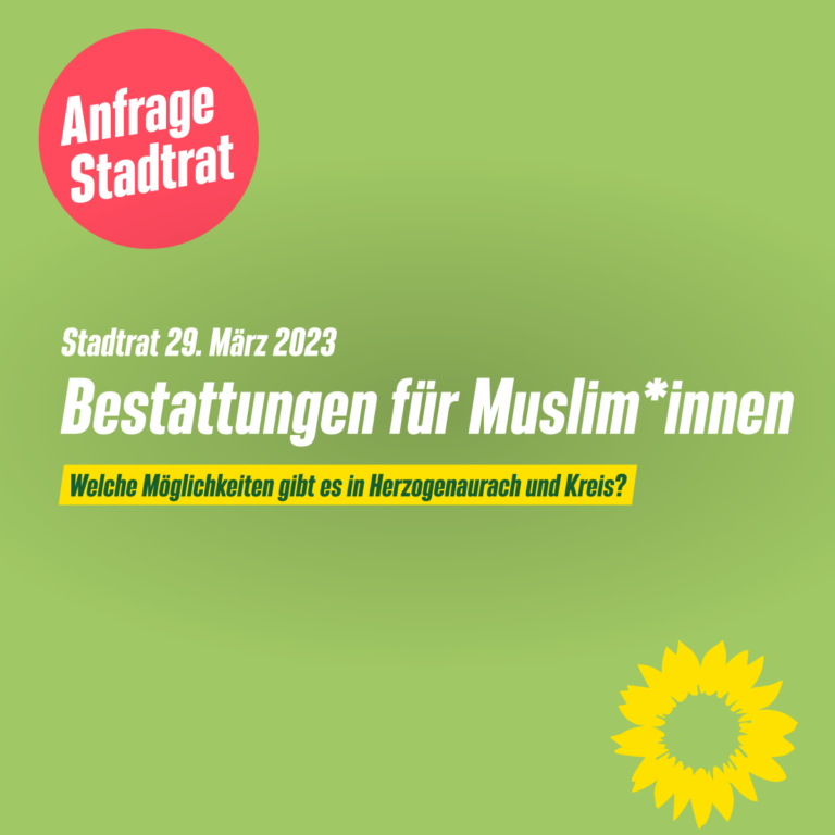 Stadtrat – Anfrage islamische Bestattungen